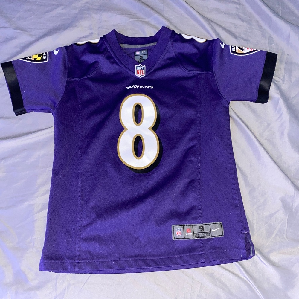 Ravens Lamar Jackson Youth S Jersey Purple